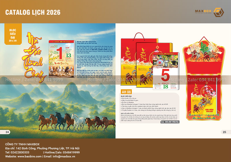 In lịch lò xo giá rẻ uy tín tại Hà Nội