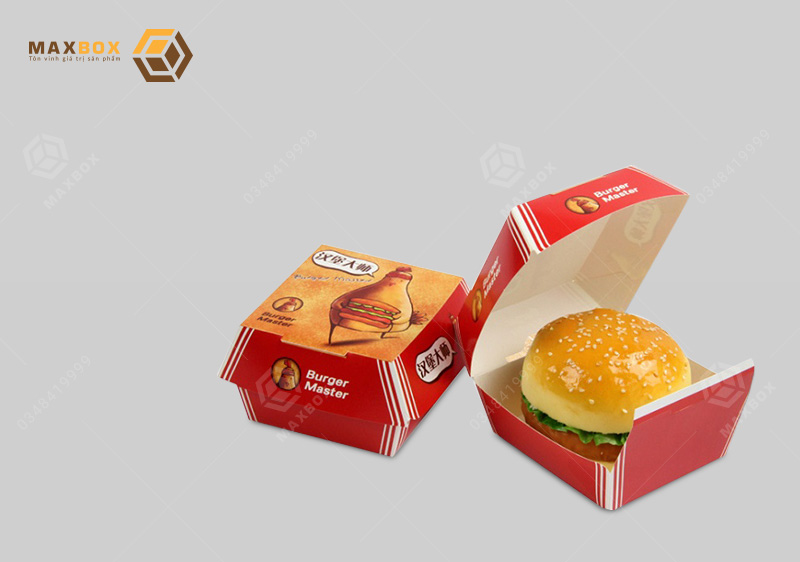 Maxbox chuyên in hộp đựng burger cao cấp - uy tín tạo nên thương hiệu