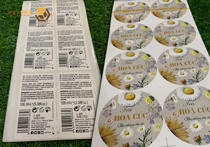 Thiết kế in tem giấy, decal giấy chuyên nghiệp tại Maxbox 