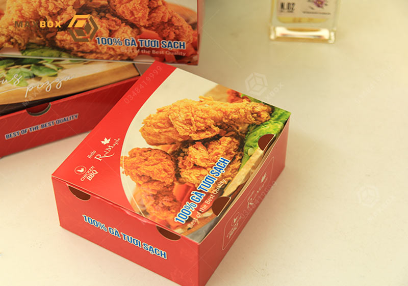 Địa chỉ thiết kế và in hộp đựng gà tại Hà Nội đảm bảo vệ sinh thực phẩm