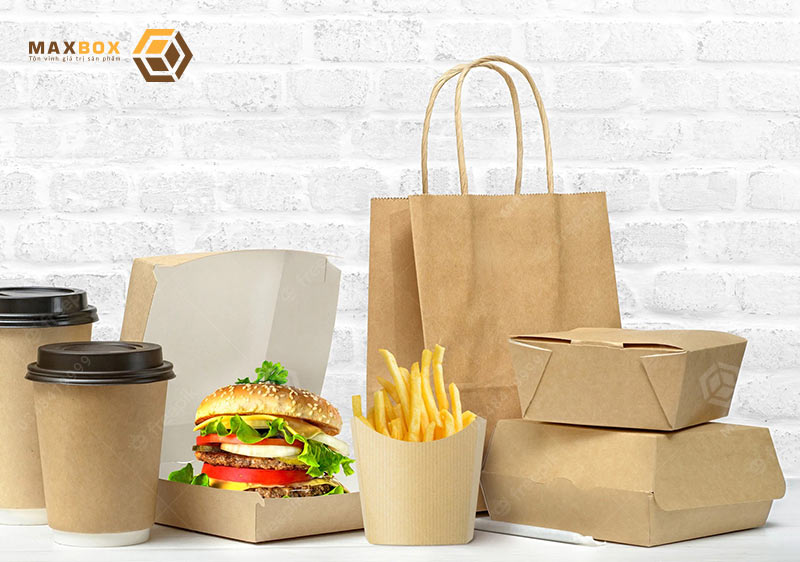 In hộp giấy đựng Sản phẩm phải đạt chuẩn vệ sinh an toàn thực phẩm. Có chứng chỉ thẩm định chất lượng sản phẩm.thức ăn nhanh tại Maxbox với chất liệu giấy độ giày đủ chuẩn.