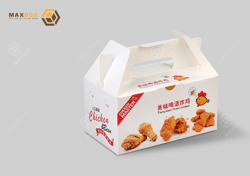 Thiết kế in hộp đựng gà tại Hà Nội của Maxbox độc đáo và khác biệt