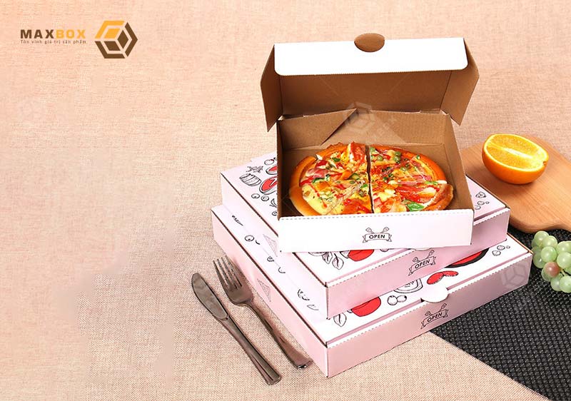 Lợi ích khi sử dụng dịch vụ in hộp đựng pizza tại Hà Nội của Maxbox