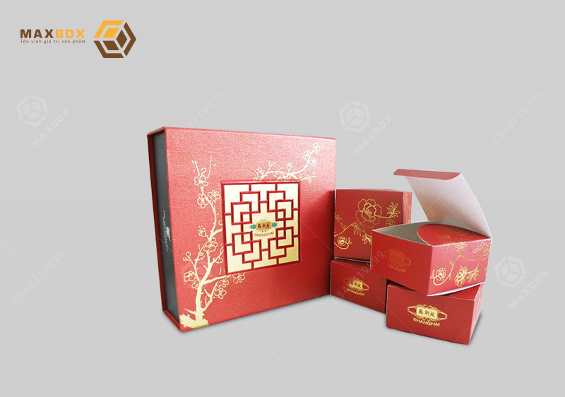 Maxbox chuyên thiết kế in hộp trung thu 4 bánh tại Hà Nội đa dạng kiểu dáng