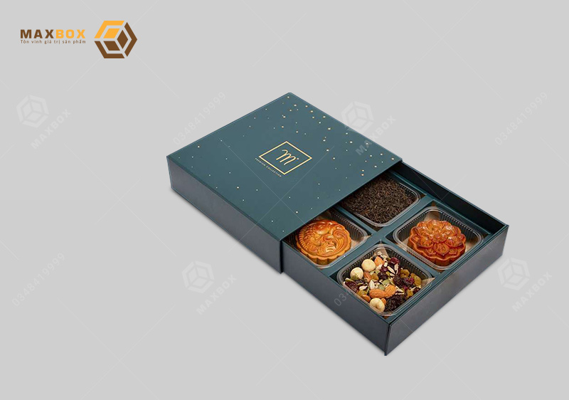 Maxbox chuyên thiết kế in hộp trung thu 4 bánh tại Hà Nội đa dạng kiểu dáng