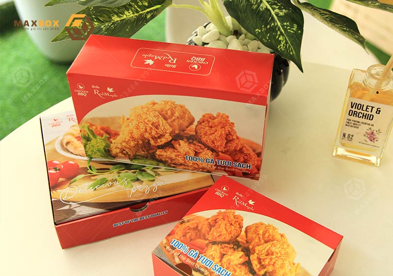Chất liệu thường dùng để in hộp đựng gà tại Hà Nội