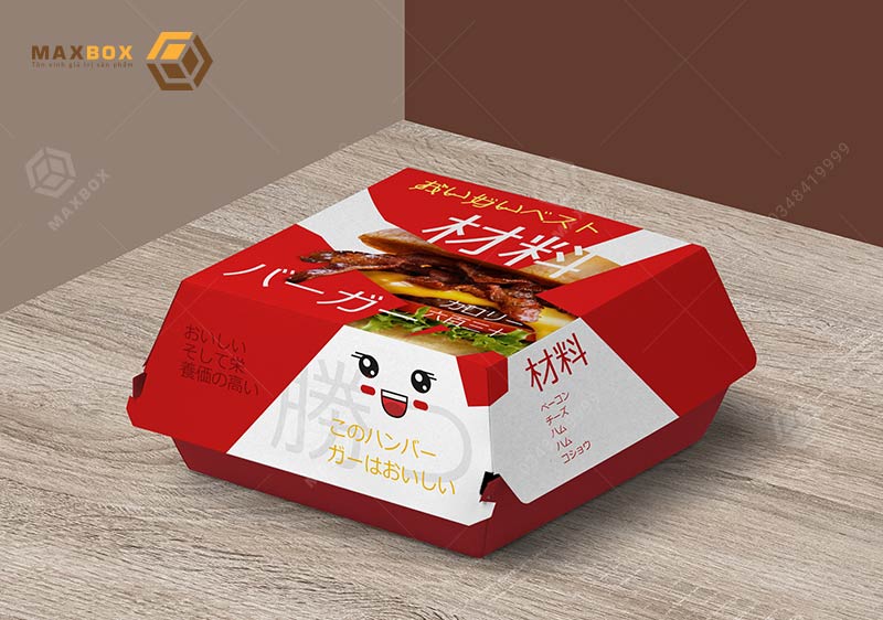Chất liệu phổ biến dùng để in hộp đựng burger tại Hà Nội