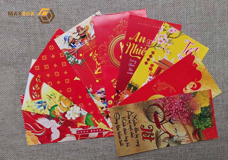 In bao lì xì tết tại Hà Nội với đa dngj mẫu mã đẹp bắt mắt