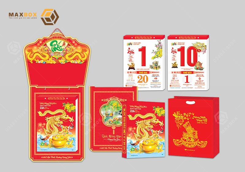 Để chuẩn bị cho gia đình vào dịp tết không thể thiếu là những bloc lịch