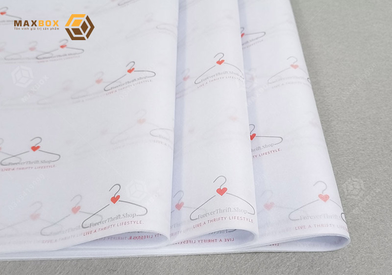 In giấy gói quần áo tại Hà Nội - in ấn và thiết kế bao bì Maxbox