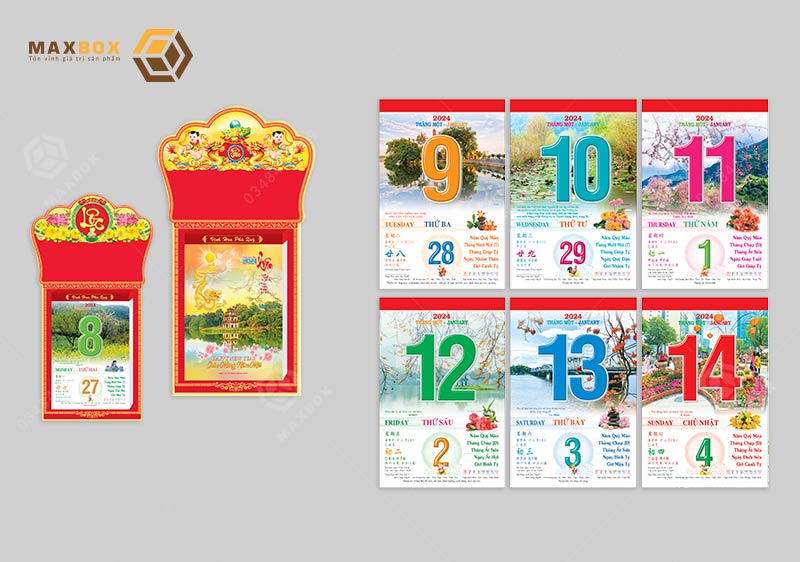 Một số chủ đề in lịch treo tường phổ biến nhất