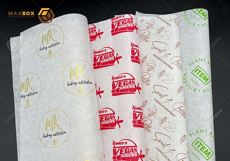 In giấy gói burger tại Hà Nội đẹp giá rẻ - Maxbox