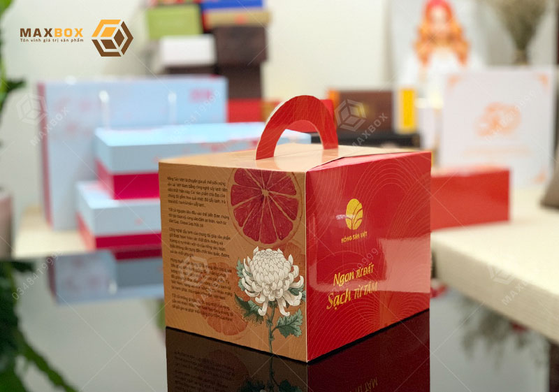 Chất liệu giấy được ứng dụng vào in hộp trái cây sấy tại Hà Nội