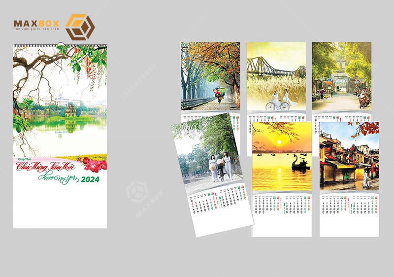 Thiết kế in lịch Tết 2024 theo yêu cầu giá rẻ tại Hà Nội