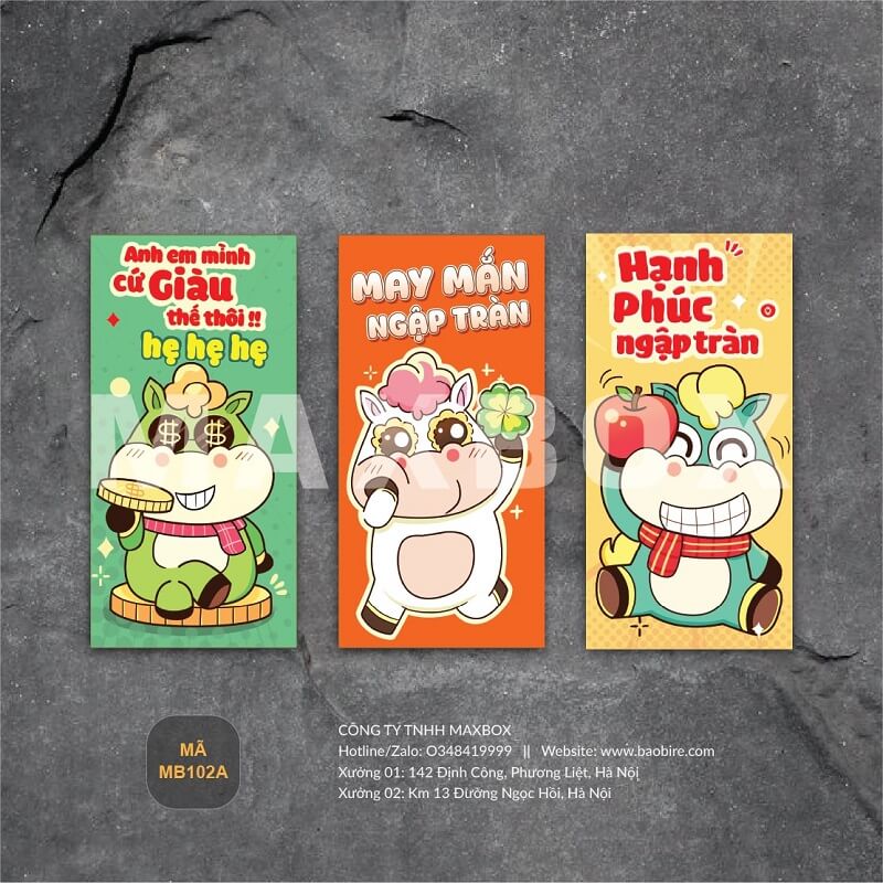 In bao lì xì logo – Quảng bá thương hiệu tinh tế
