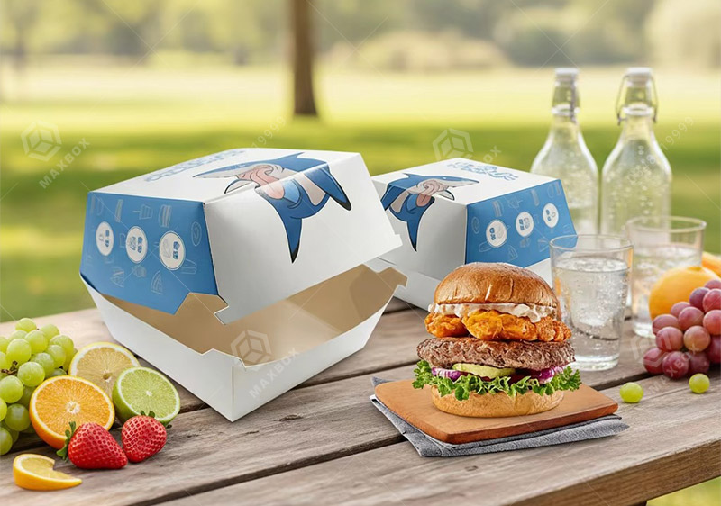 In hộp đựng burger cao cấp – Bao bì tiện lợi, bền đẹp và thu hút khách hàng